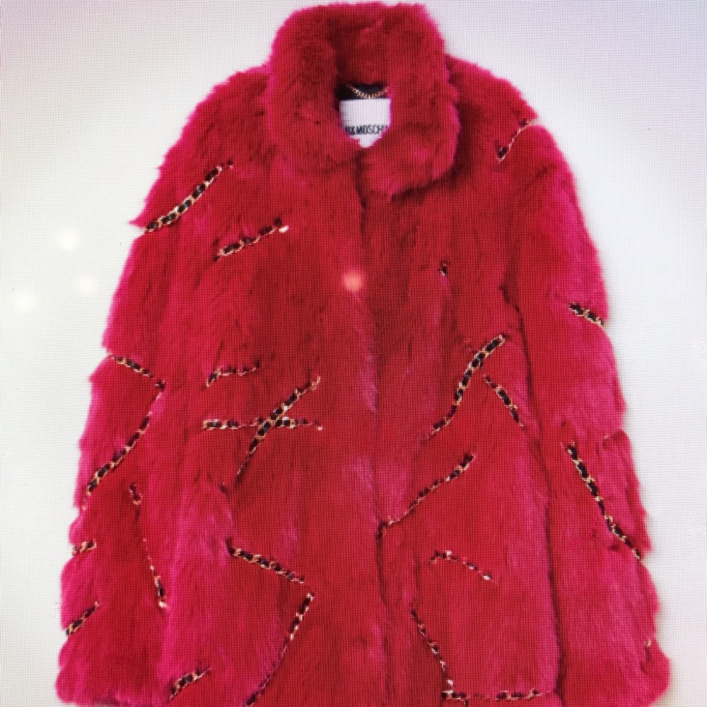 Moschino for H&M Pink Fur Coat